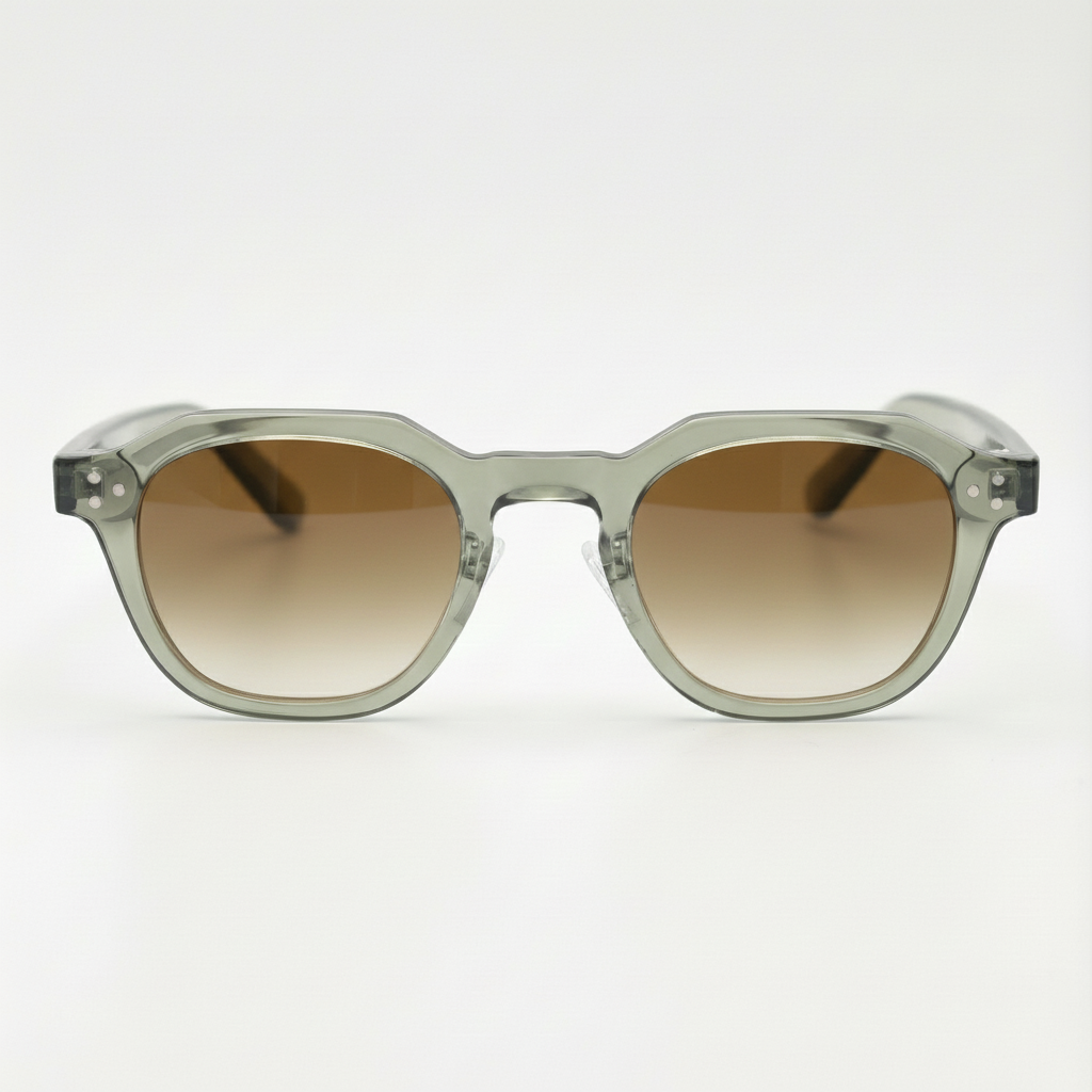 April Brown Gradient Lens Sunglasses Front View