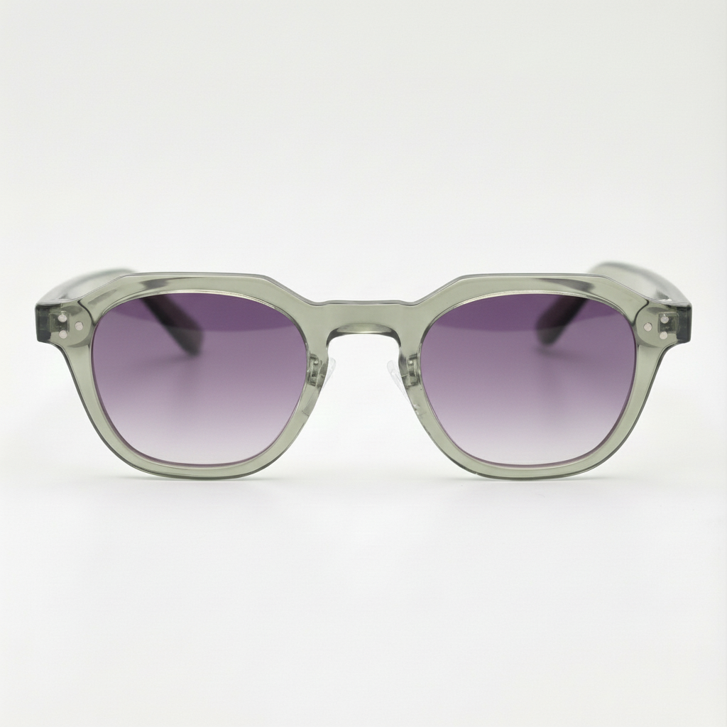April Purple Gradient Lens Sunglasses Front View