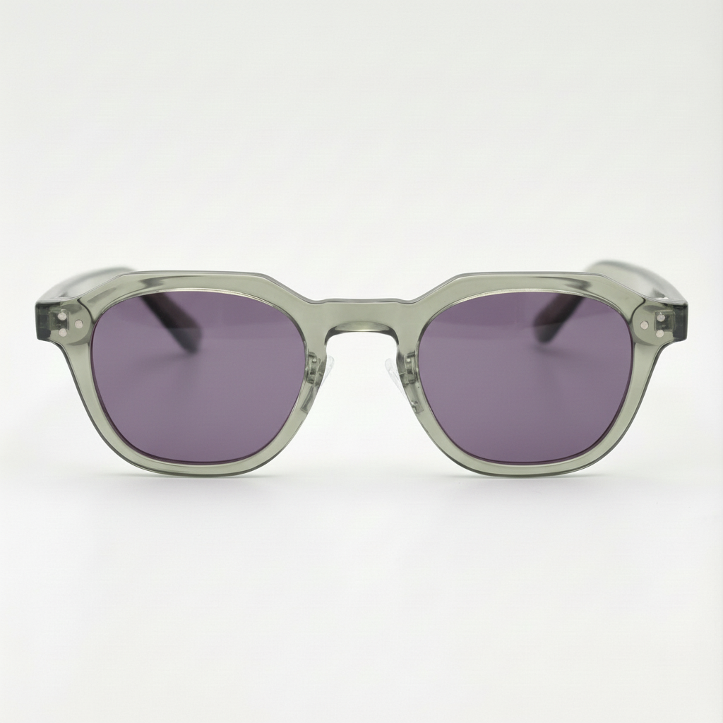April Purple Tinted Lens Sunglasses Front View