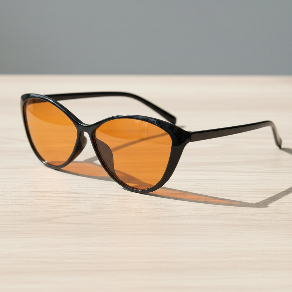 Carol Orange Tinted Lens Sunglasses Lifestyle Shot