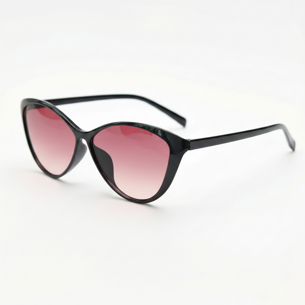 Carol Pink Gradient Lens Sunglasses Side View