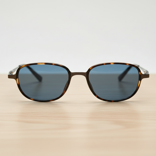 Dale Blue Tinted Lens Sunglasses Lifestyle Shot