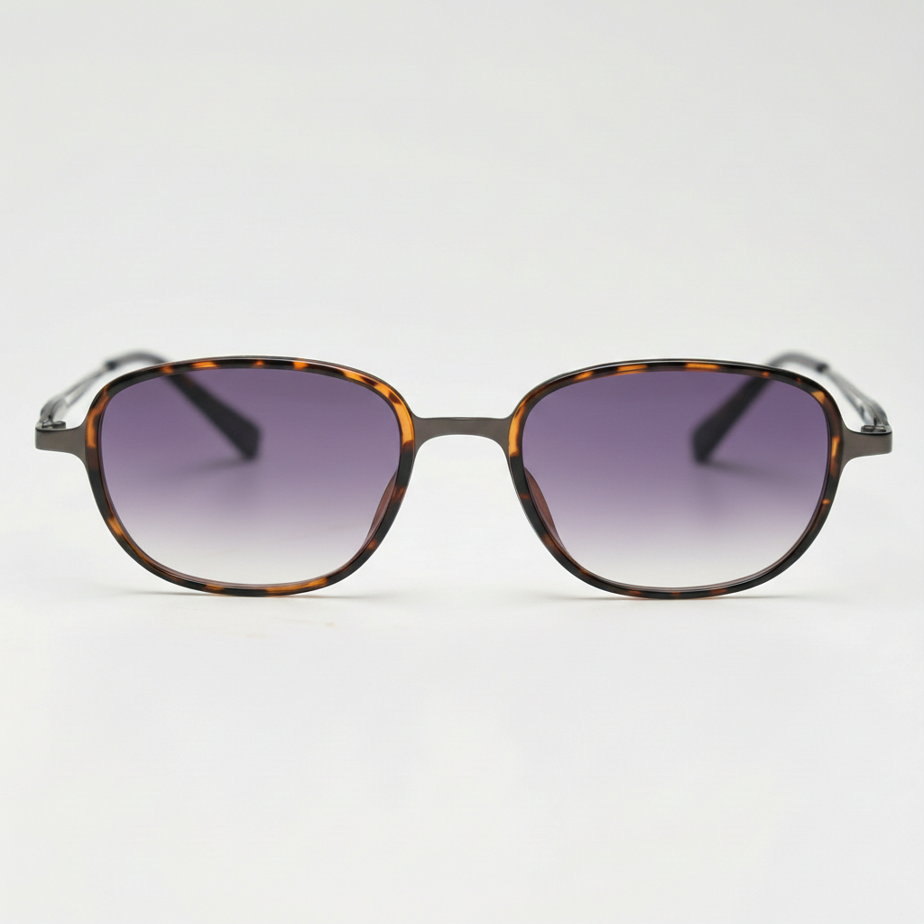 Dale Purple Gradient Lens Sunglasses Front View