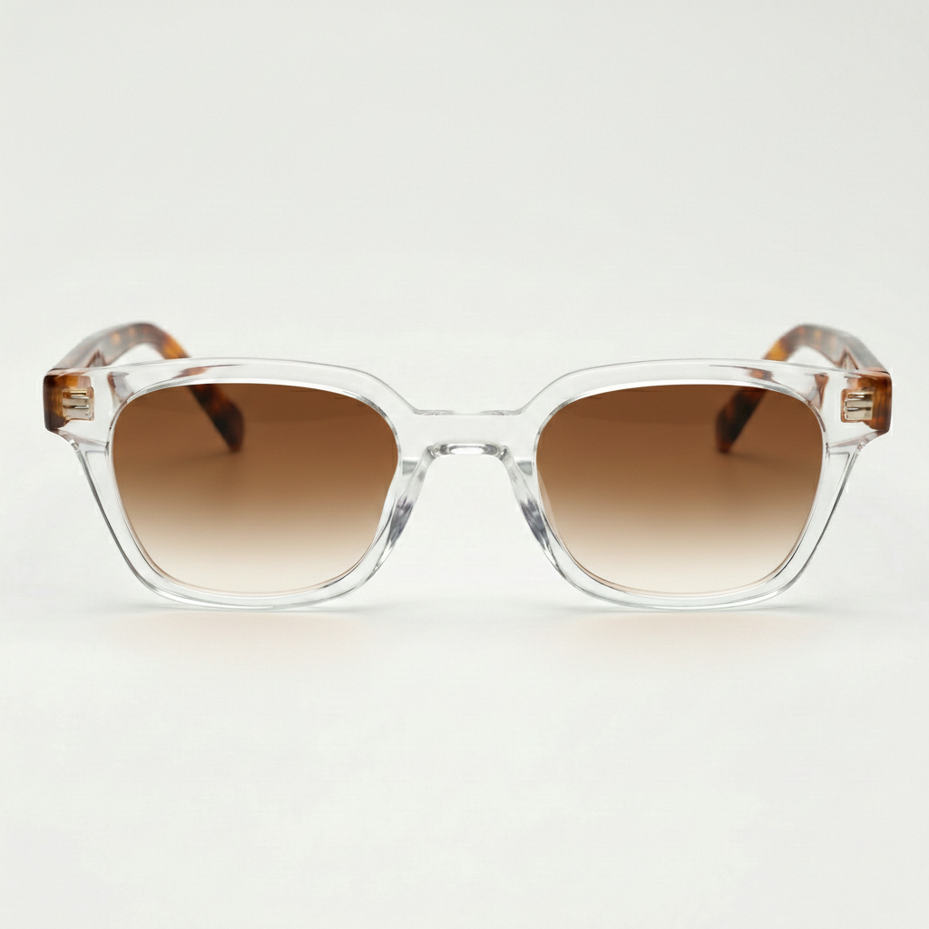 Dana Brown Gradient Lens Sunglasses Front View