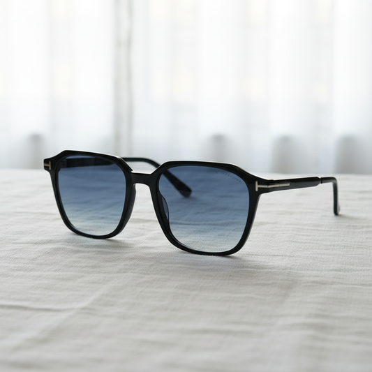 Elma Blue Gradient Lens Sunglasses Lifestyle Shot