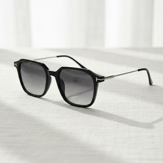 Elma Grey Gradient Lens Sunglasses Lifestyle Shot