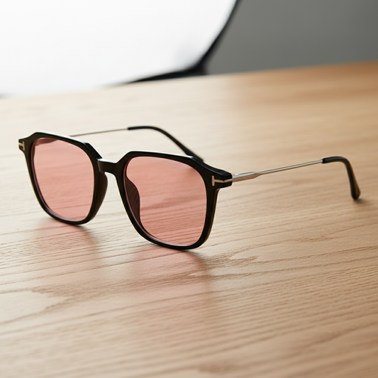 Elma Pink Tinted Lens Sunglasses Lifestyle Shot
