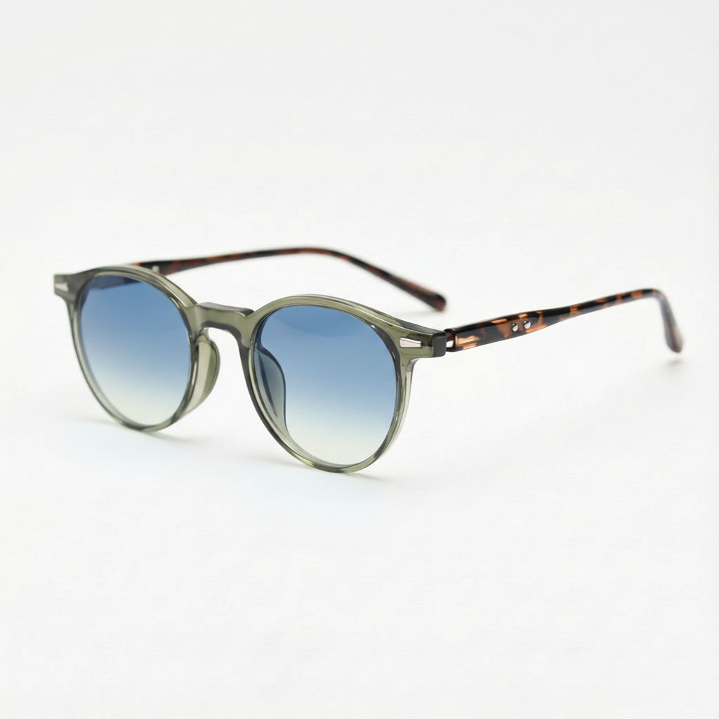 Ida Blue Gradient Lens Sunglasses Side View