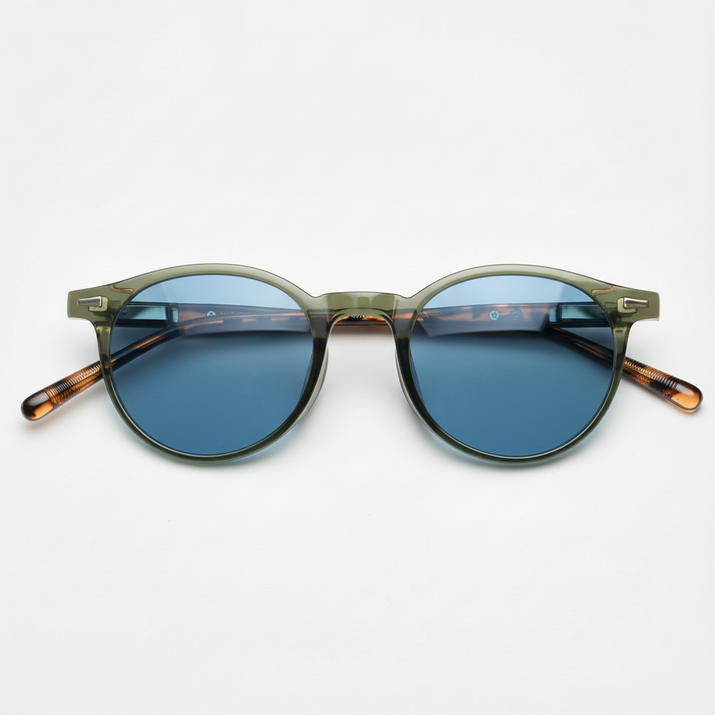 Ida Blue Tinted Lens Sunglasses Front View