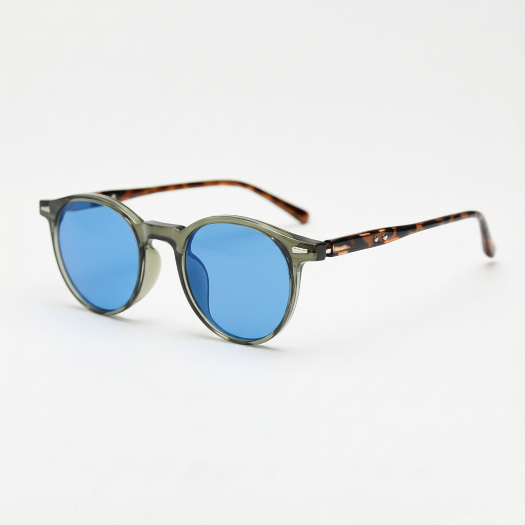 Ida Blue Tinted Lens Sunglasses Side View