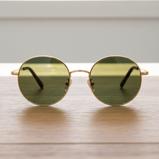 Jo Green Tinted Lens Sunglasses Lifestyle Shot