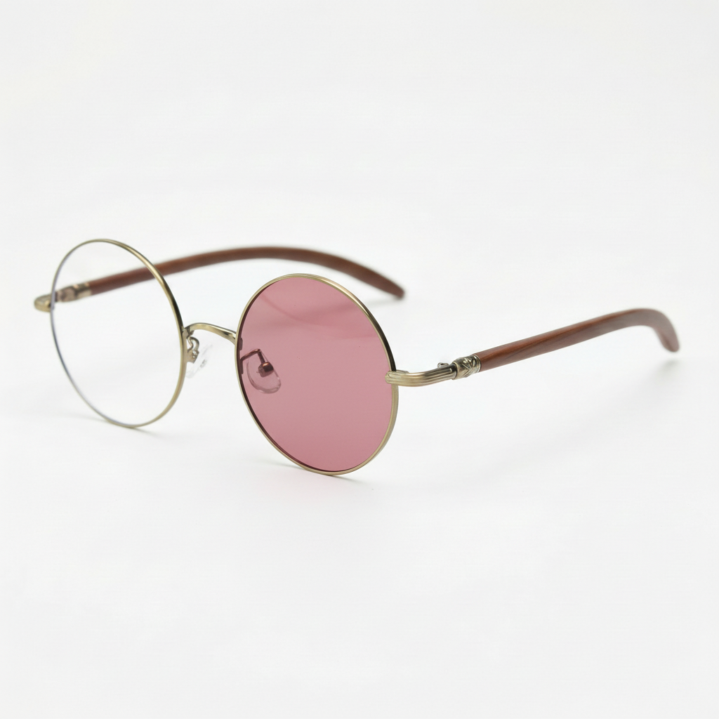 Jo Pink Photochromic Lens Glasses Side View