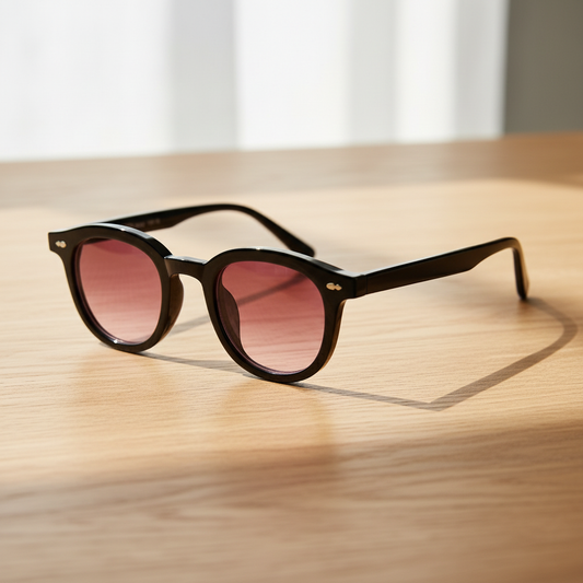 Joyce Pink Gradient Lens Sunglasses Lifestyle Shot