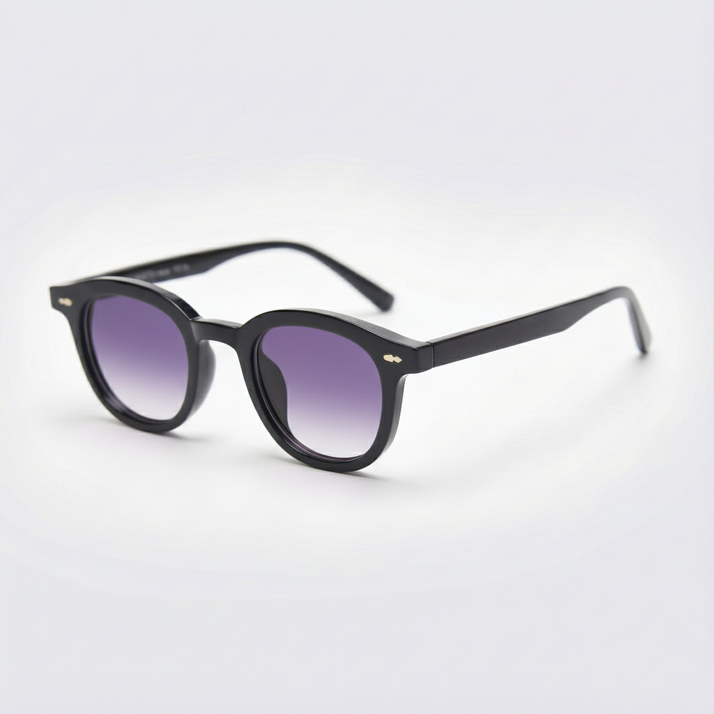 Joyce Purple Gradient Lens Sunglasses Side View