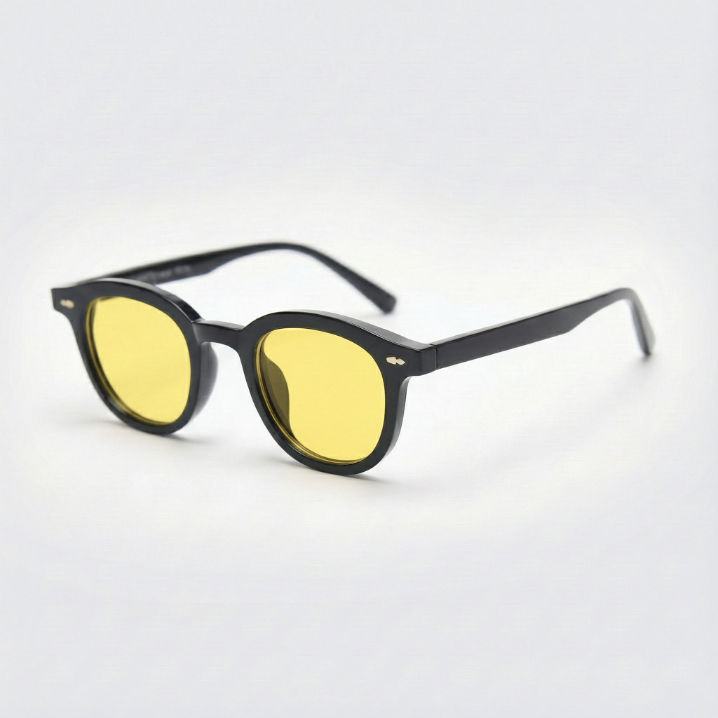 Joyce Yellow Tinted Lens Sunglasses Side View