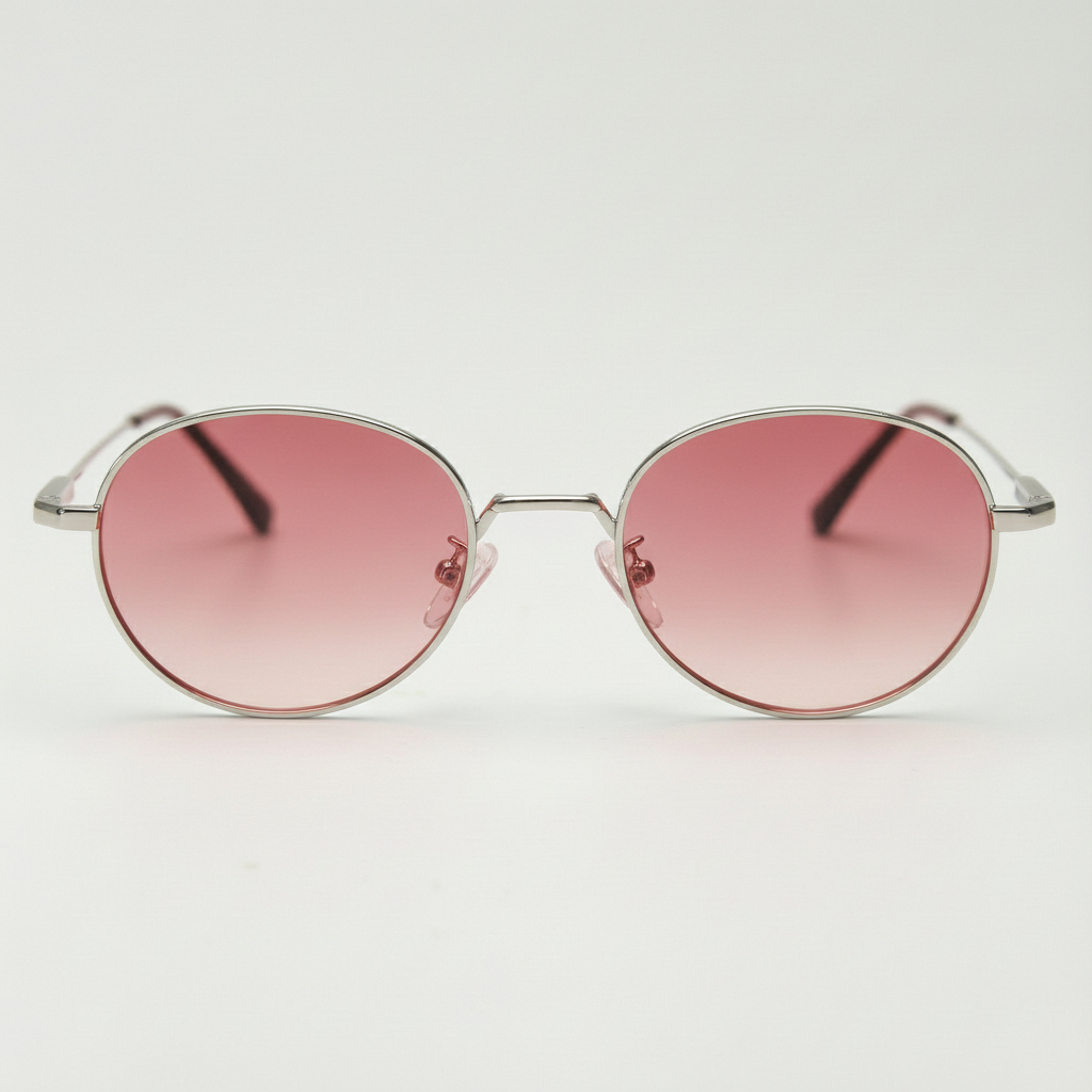 June Pink Gradient Lens Sunglasses Front View