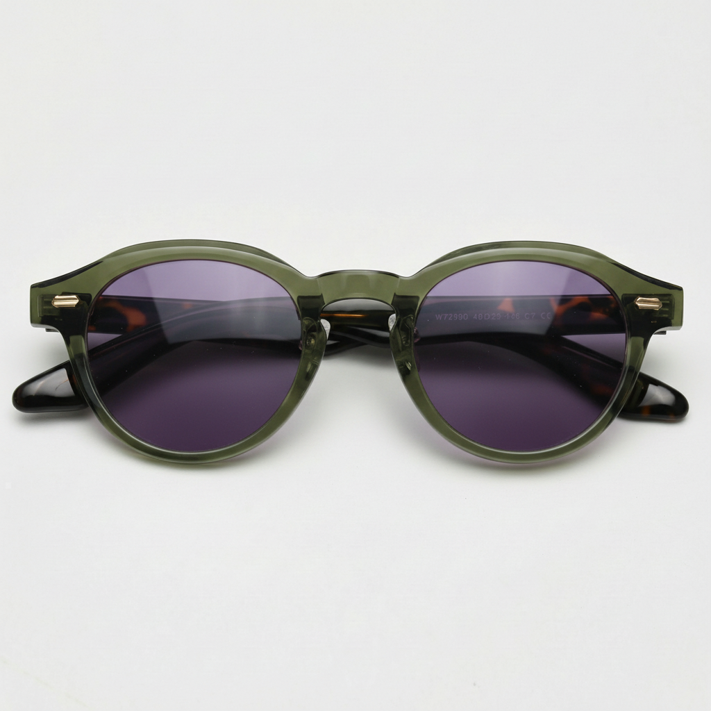 Lena Purple Tinted Lens Sunglasses Front View