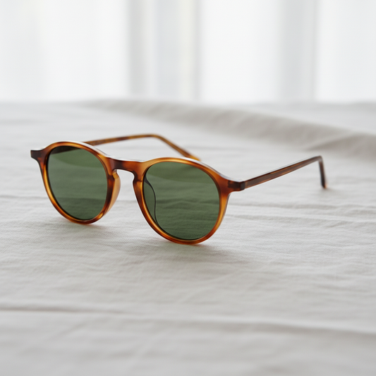 Moira Green Tinted Lens Sunglasses Lifestyle Shot