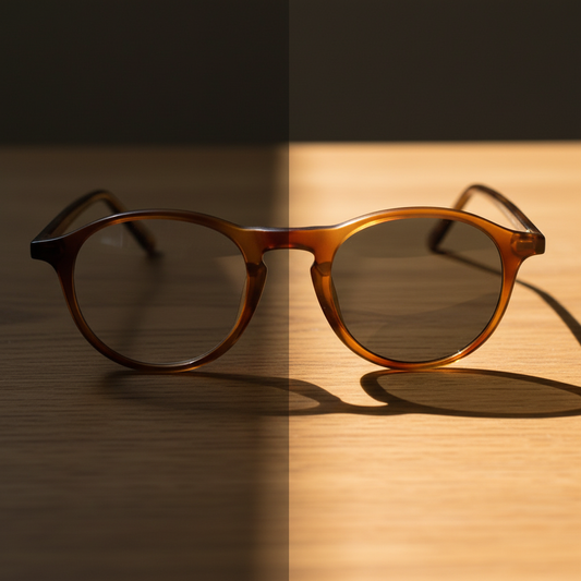 Moira Grey Photochromic Lens Glasses Lifestyle Shot