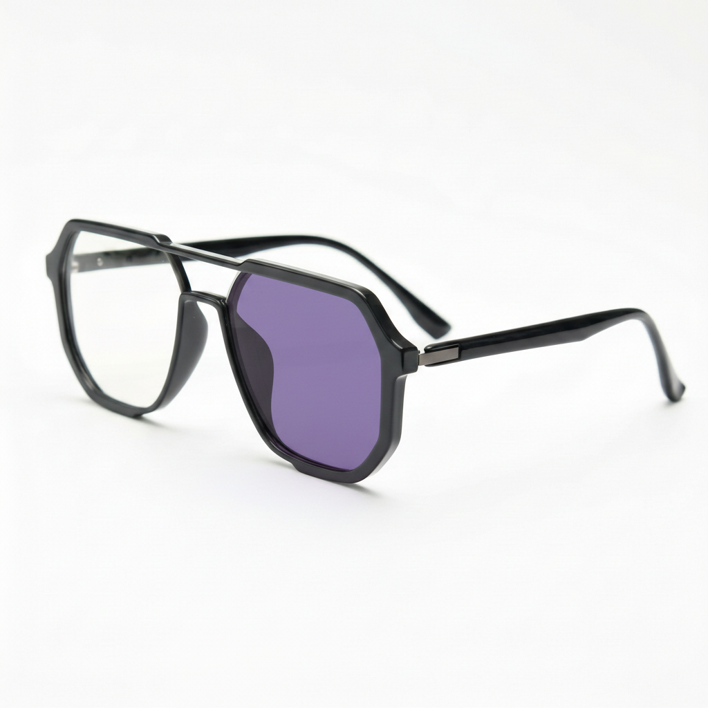 Poppy Purple Photochromic Lens Glasses Side View