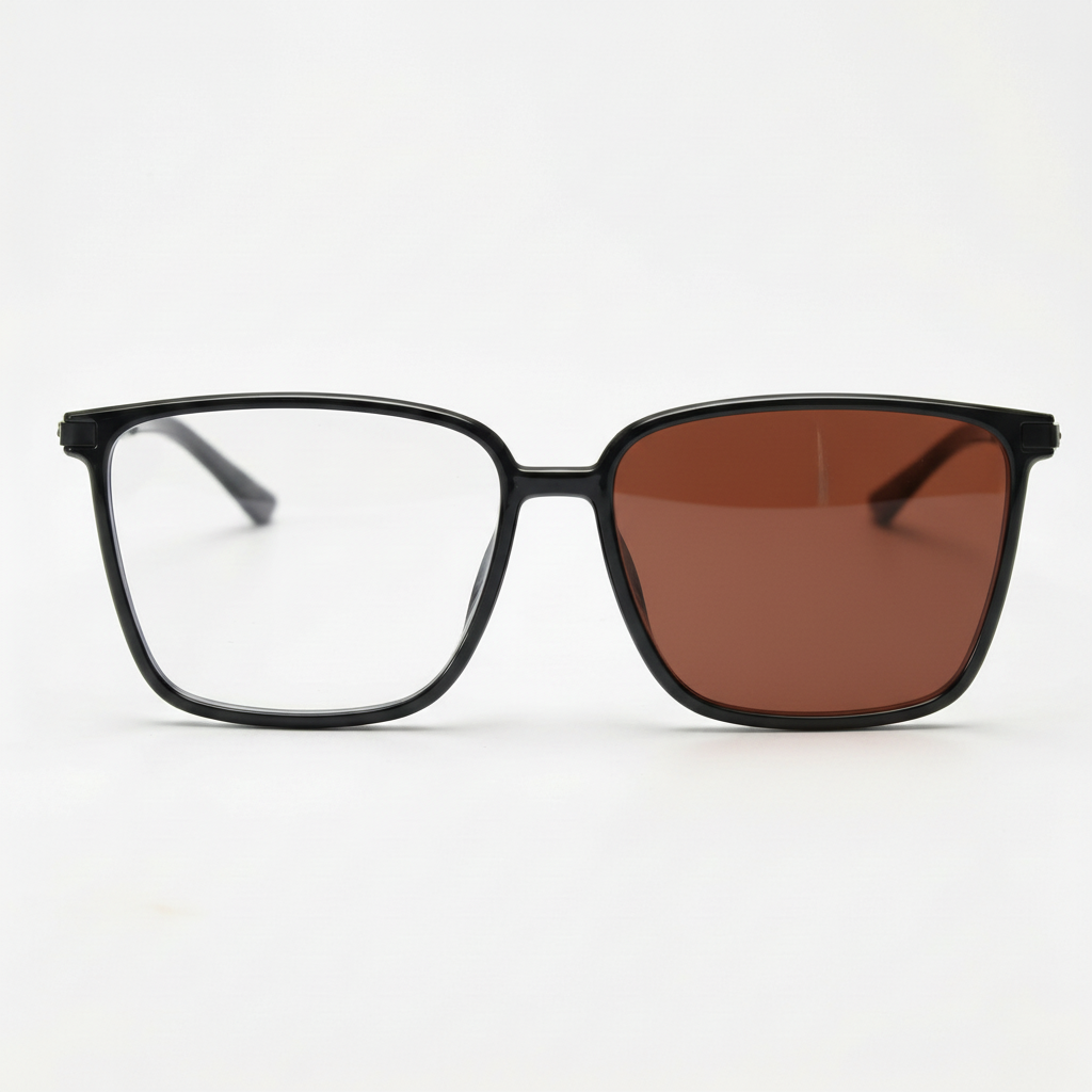 Sally Brown Photochromic Glasses - Glossy black Square TR90  display picture 1