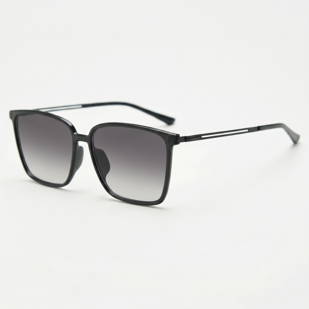 Sally Grey Gradient Lens Sunglasses Side View