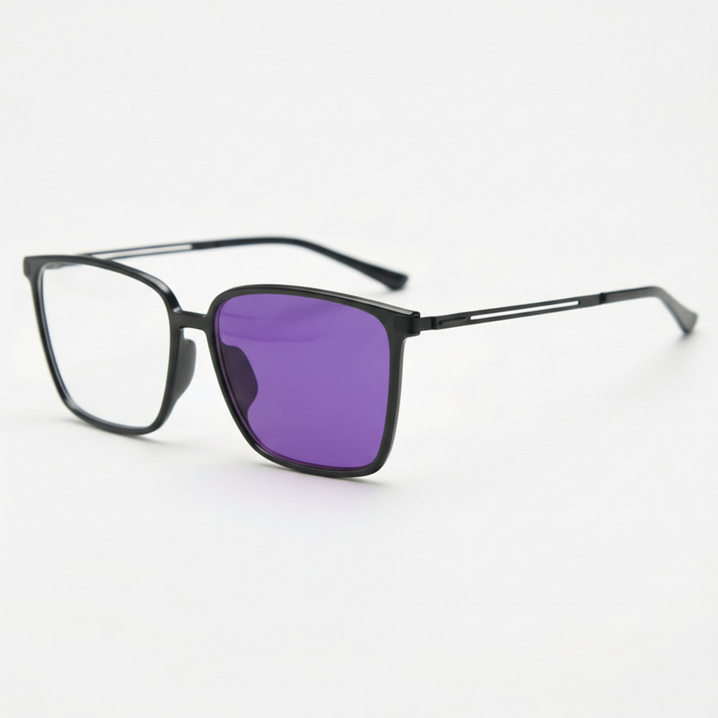 Sally Purple Photochromic Lens Glasses Side View
