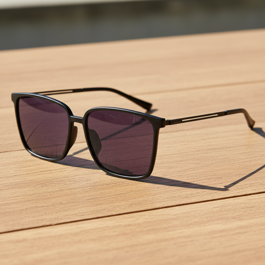 Sally Purple Tinted Lens Sunglasses Lifestyle Shot