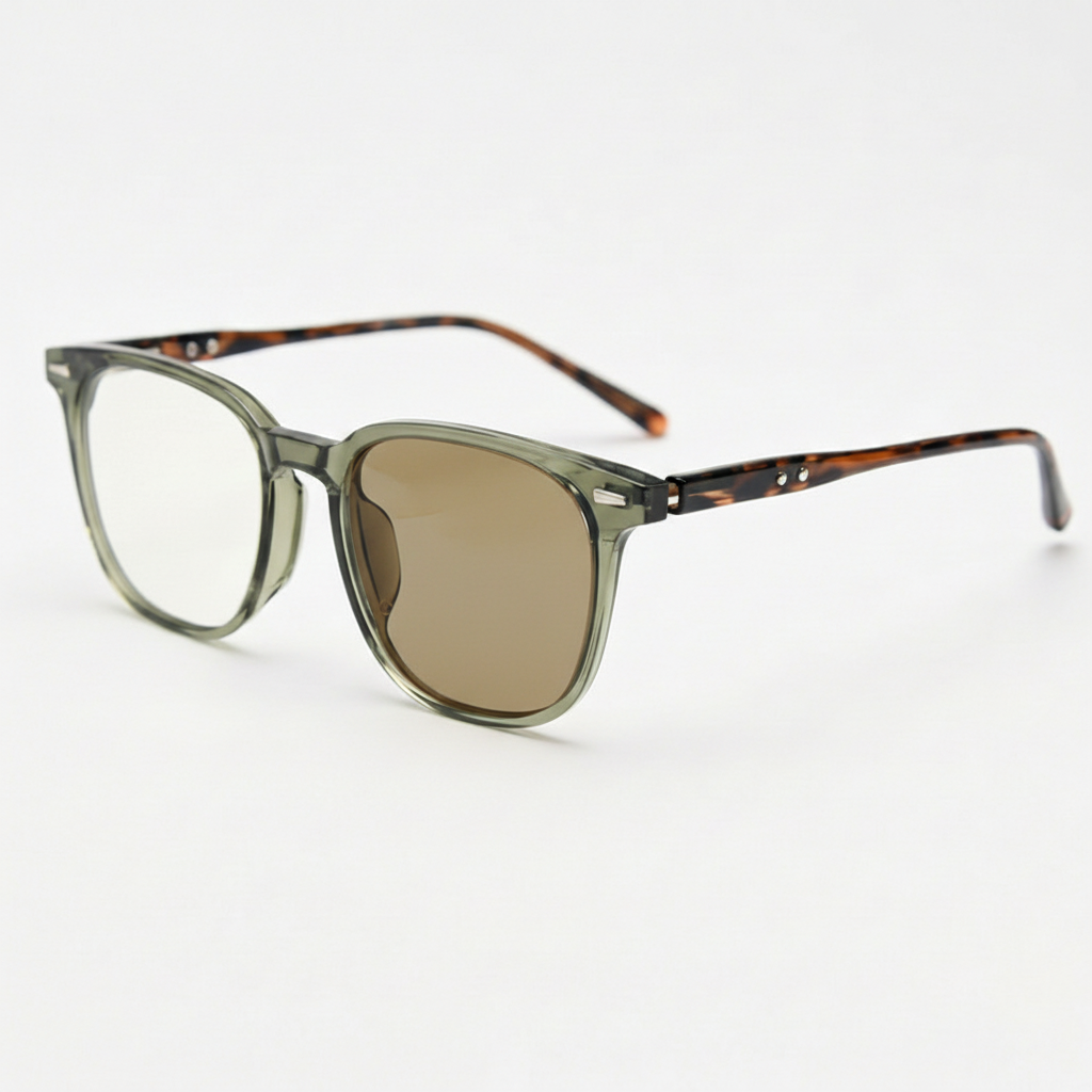 Sherry Brown Photochromic Lens Glasses Side View