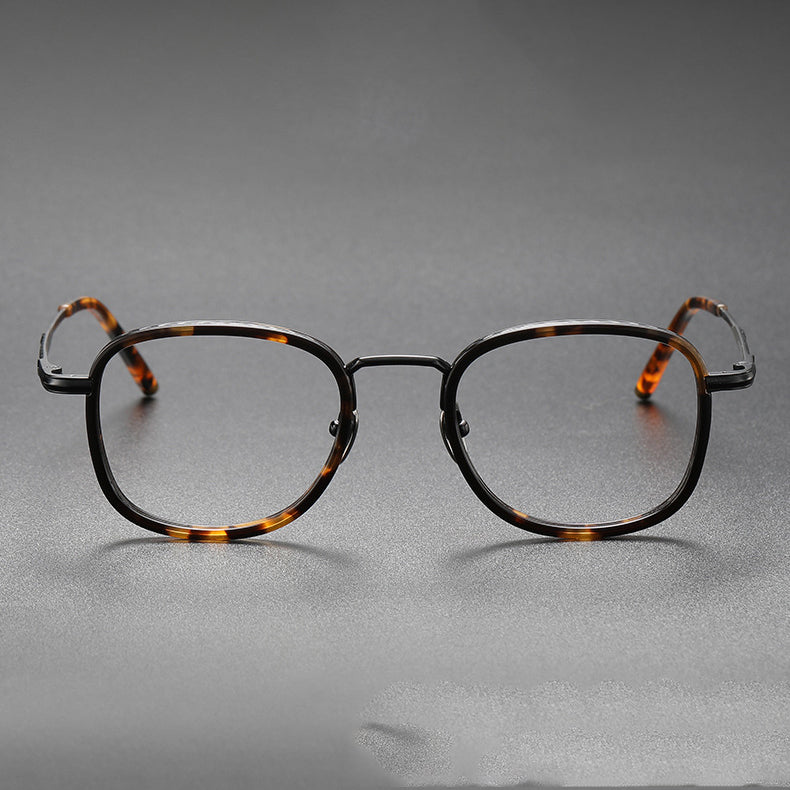 TXOME Page Titanium Vintage  Square Glasses
