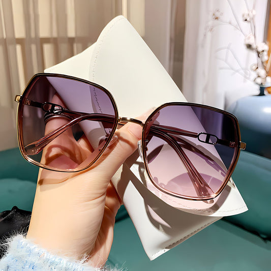 TXOME Ella Bling Polygon Polarized Sunglasses for Women