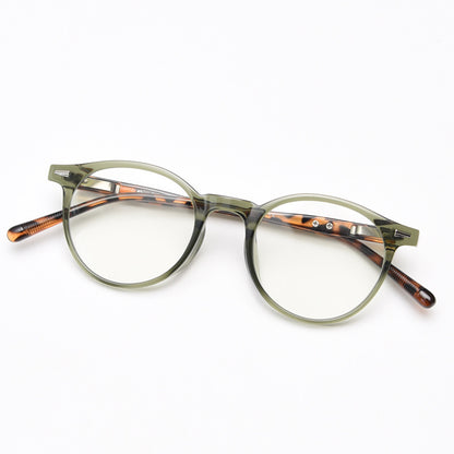 TXOME Bertha Tortoise Shell Round Glasses