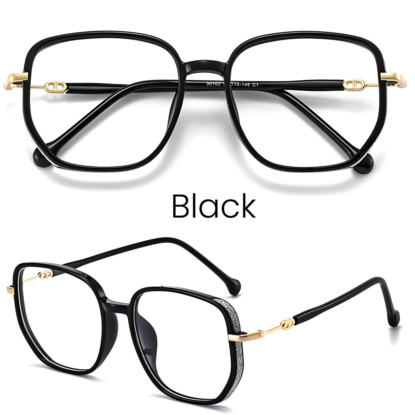 TXOME Lucky Vintage Glasses | Big Frame Glasses | Square Frame Glasses