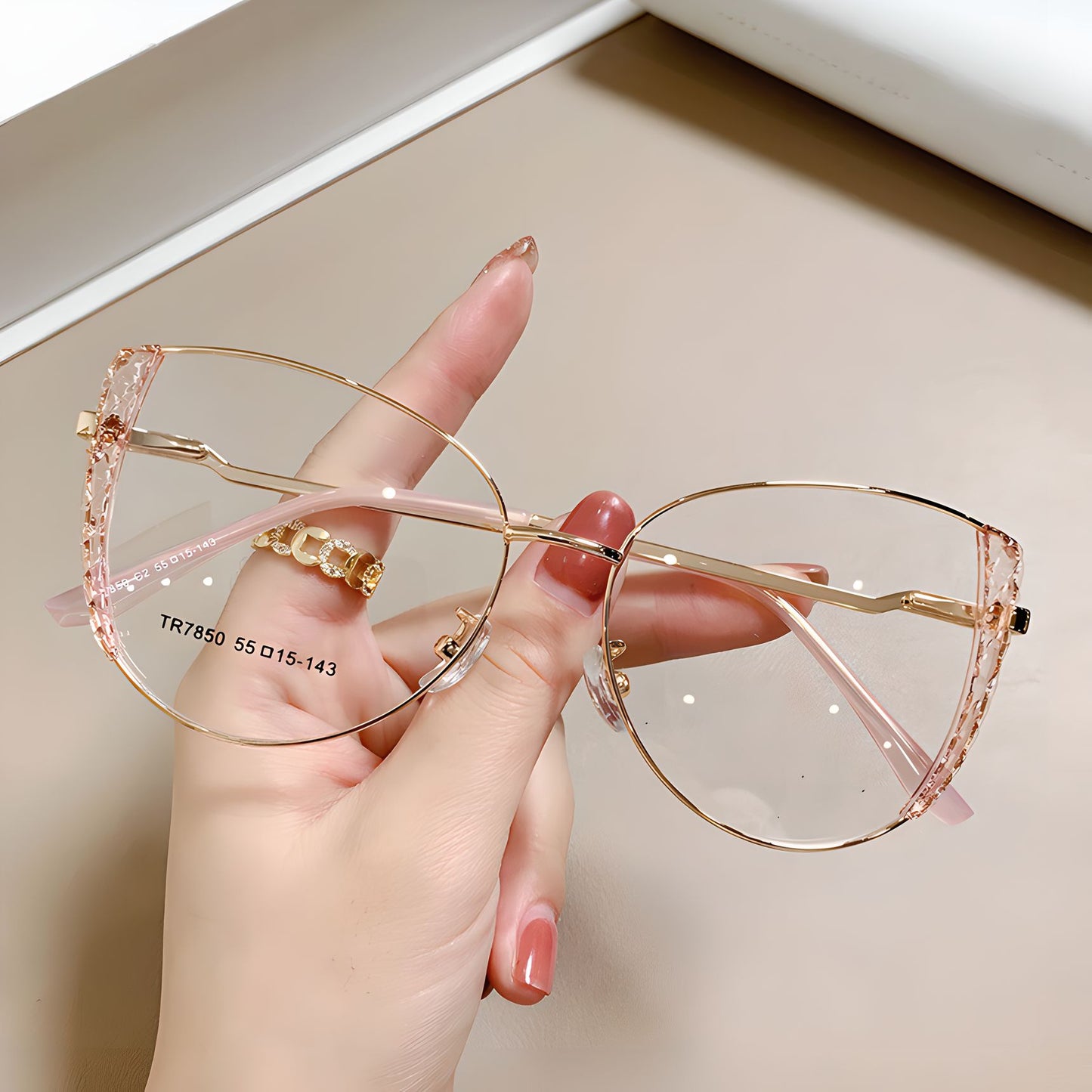 TXOME Verna Metal Frame Glasses