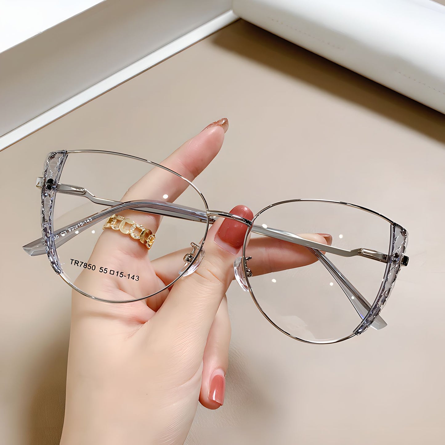 TXOME Verna Metal Frame Glasses
