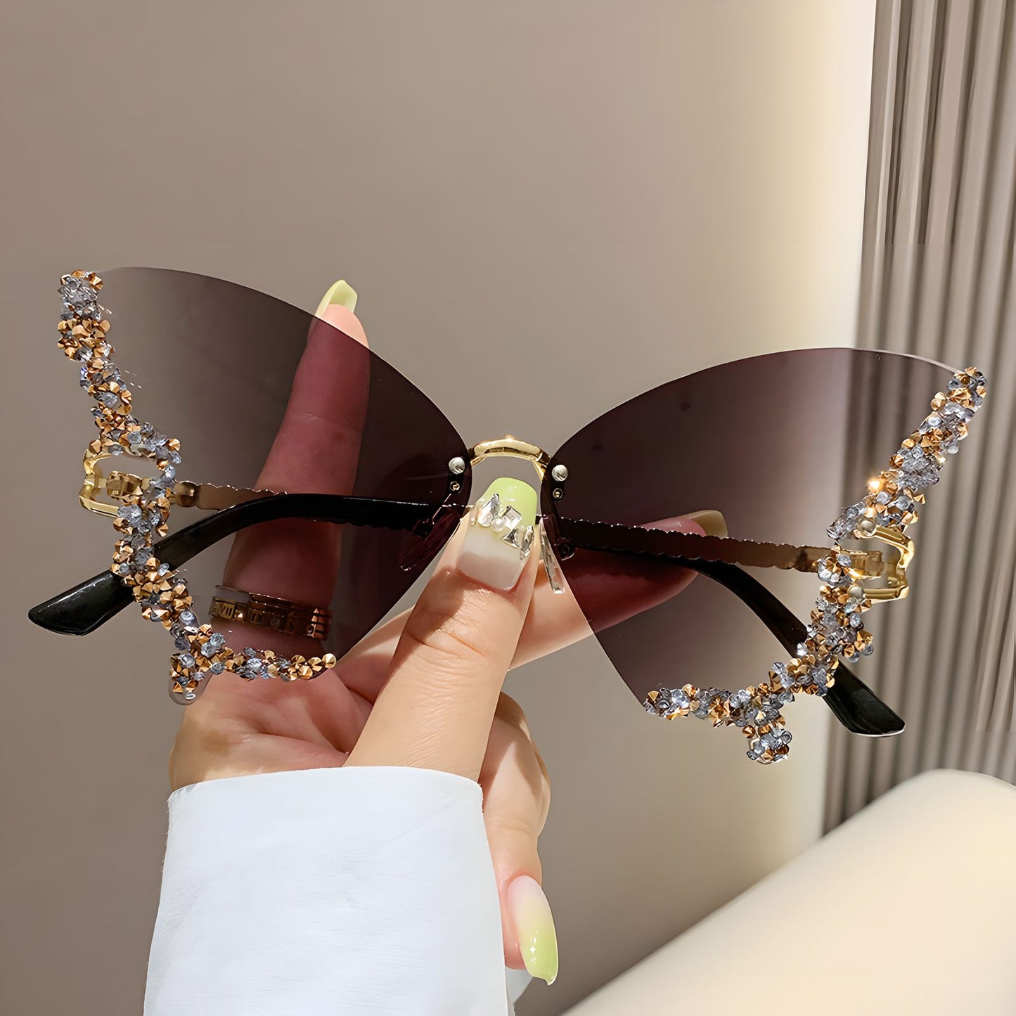 TXOME Myra Bling Butterfly Glasses