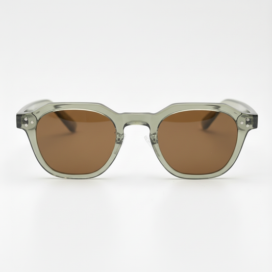 April Brown Tinted Lens Sunglasses Front View