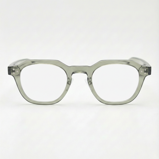 April Clear Clear Lens Glasses Front View