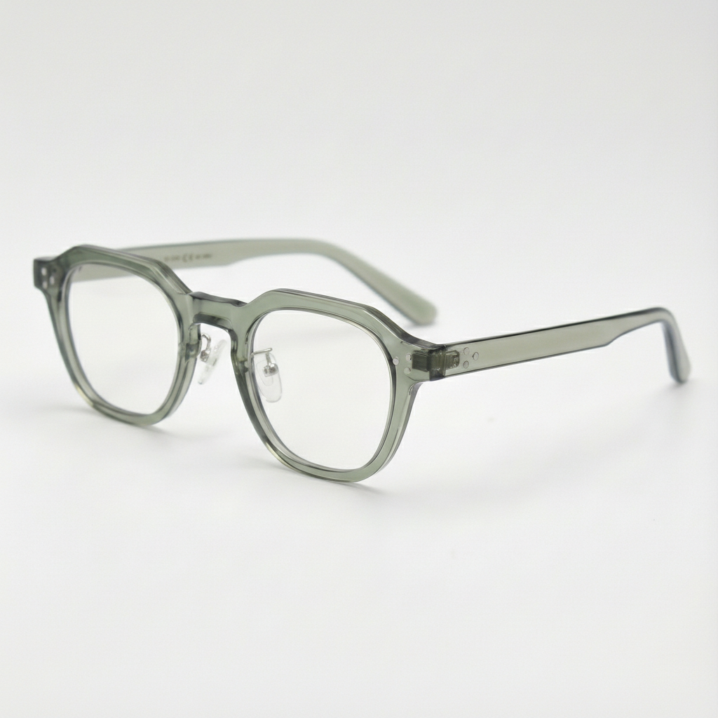 April Clear Clear Lens Glasses Side View