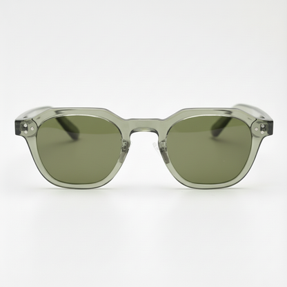 April Green Tinted Lens Sunglasses Front View