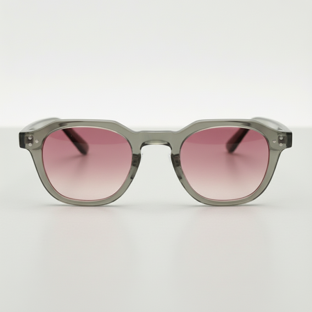 April Pink Gradient Lens Sunglasses Front View