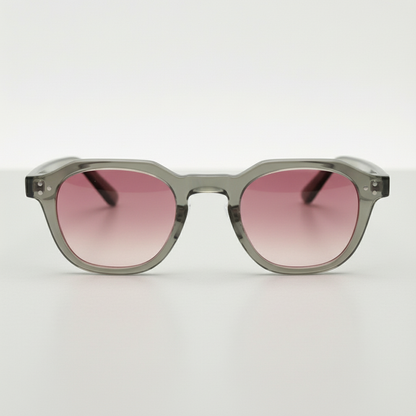 April Pink Gradient Lens Sunglasses Front View