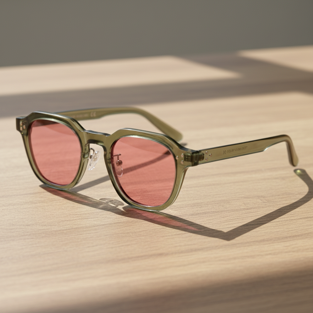 April Pink Tinted Lens Sunglasses Lifestyle Shot