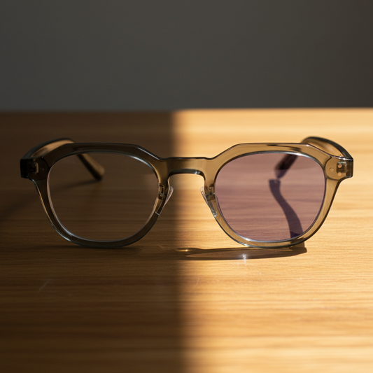 April Purple Photochromic Lens Glasses Lifestyle Shot