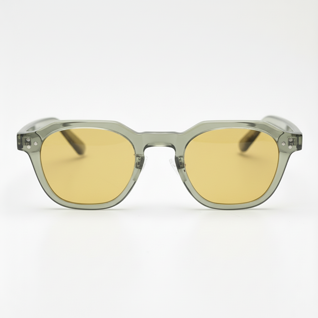 April Yellow Tinted Lens Sunglasses Front View