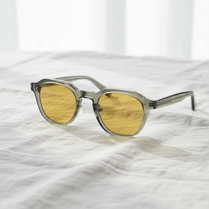 April Yellow Tinted Lens Sunglasses Lifestyle Shot