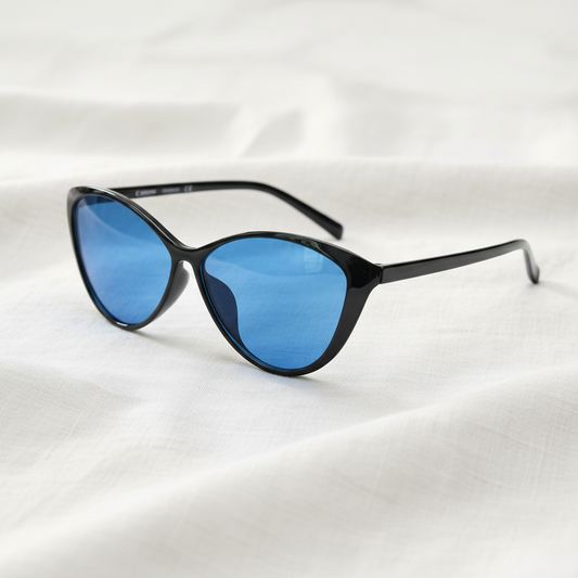 Carol Blue Tinted Lens Sunglasses Lifestyle Shot