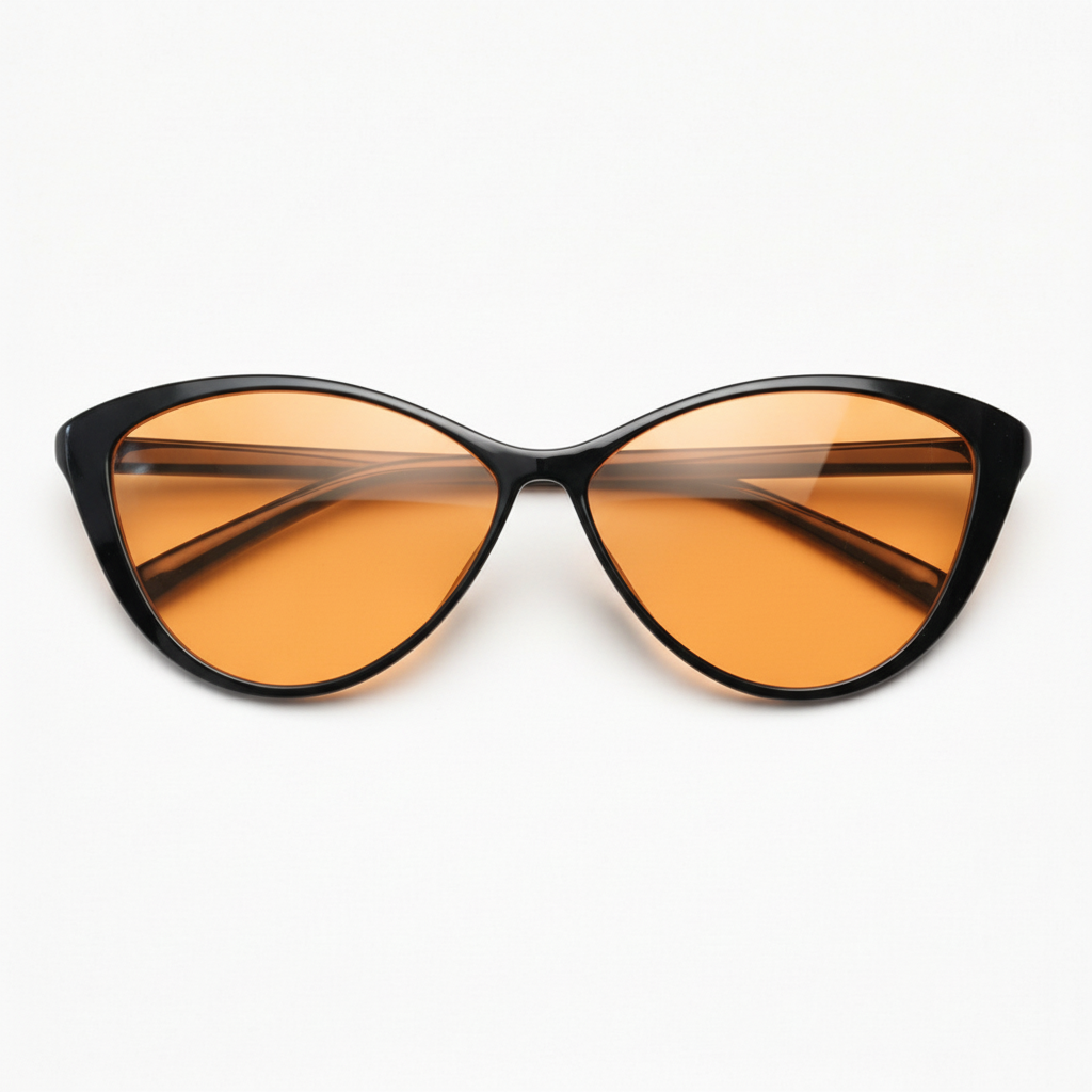 Carol Orange Tinted Lens Sunglasses Front View