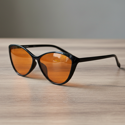 Carol Orange Tinted Lens Sunglasses Lifestyle Shot