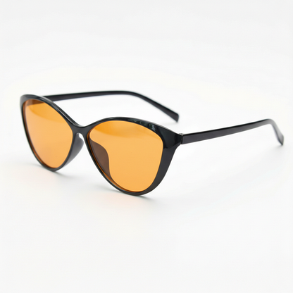 Carol Orange Tinted Lens Sunglasses Side View